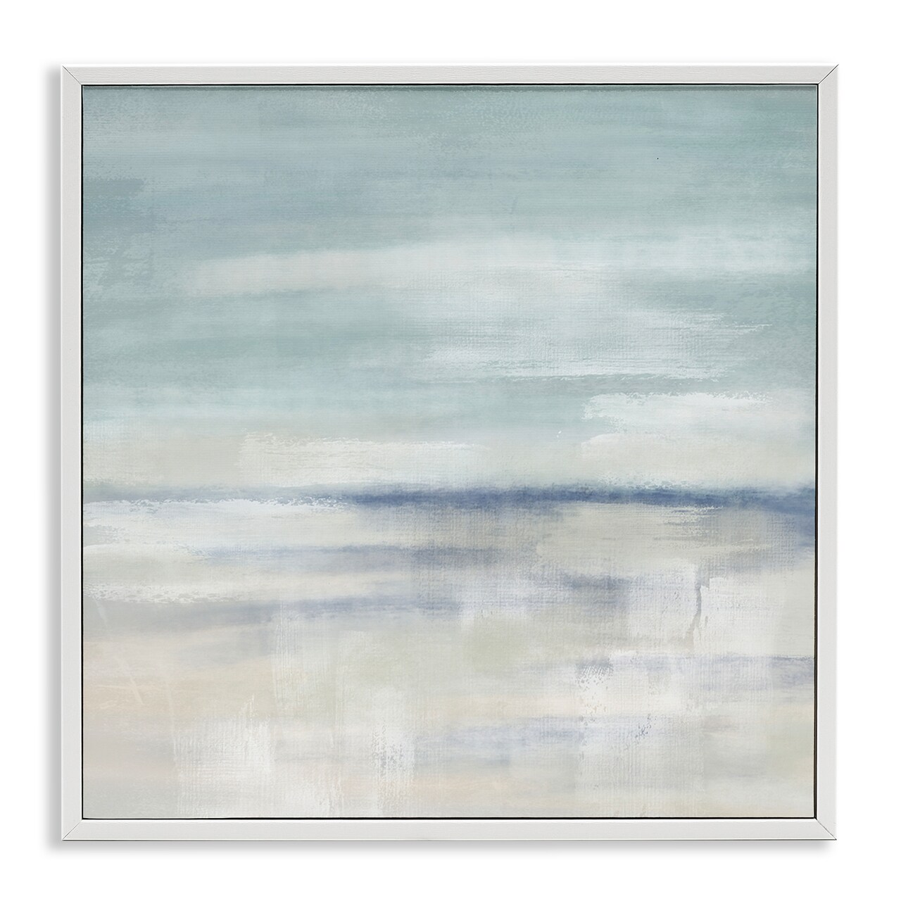 Stupell Industries Subtle Coastal Abstraction Framed Giclee By J:L Design